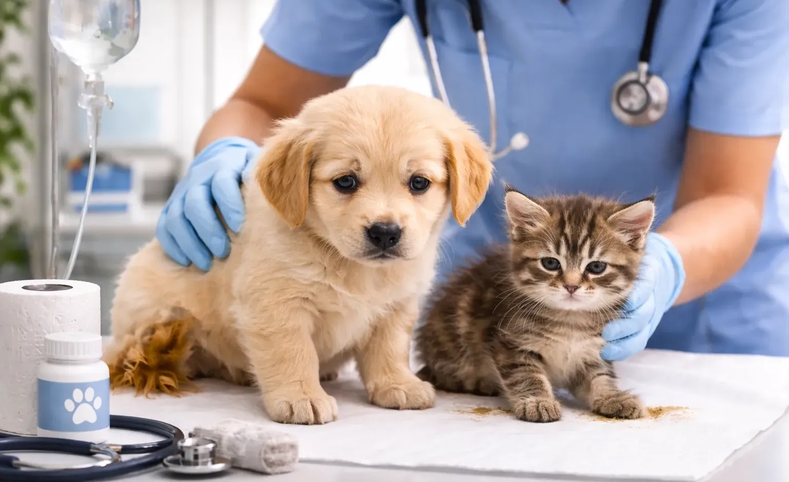 Vet Emergency: Puppies & Kittens Need Immediate Diarrhea Care